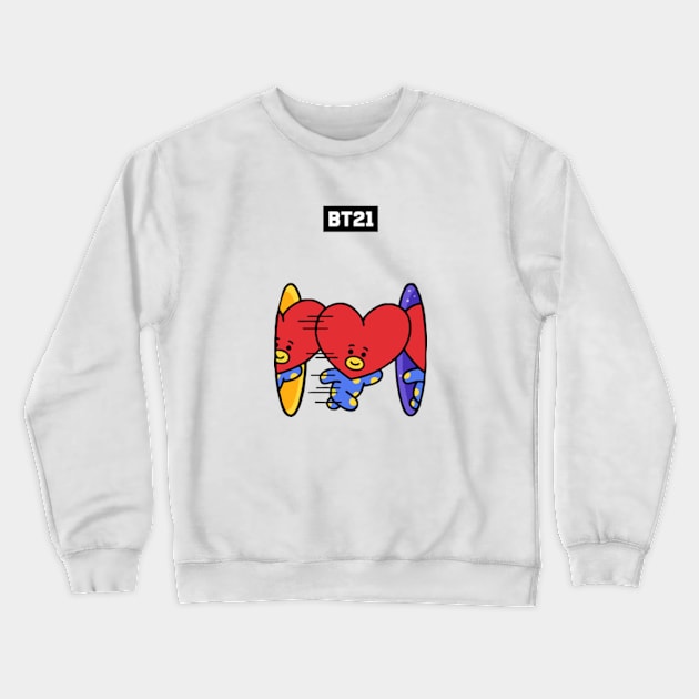 bt21 bts exclusive design 63 Crewneck Sweatshirt by Typography Dose